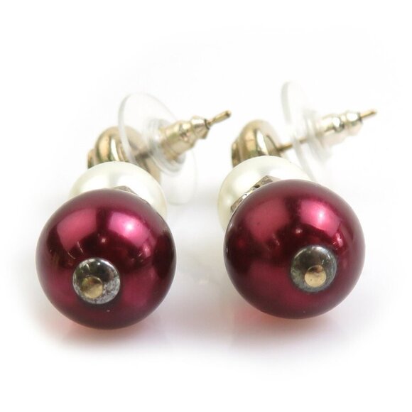 CHANEL White Pearl Logo Earrings - Picture 3 of 5